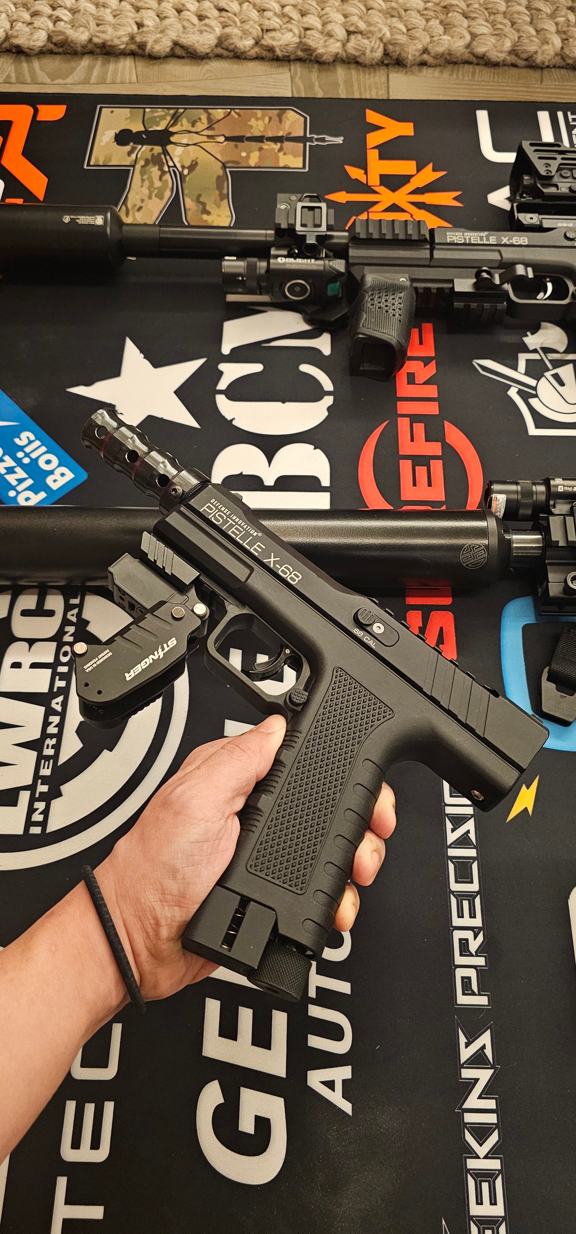 Universal Steel Muzzle Break (Combine with Muzzle Shroud could convert to a surpressor)