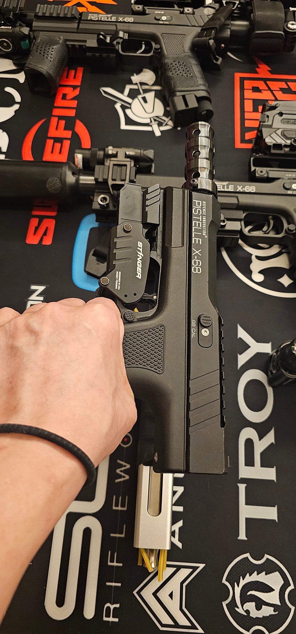 Universal Steel Muzzle Break (Combine with Muzzle Shroud could convert to a surpressor)