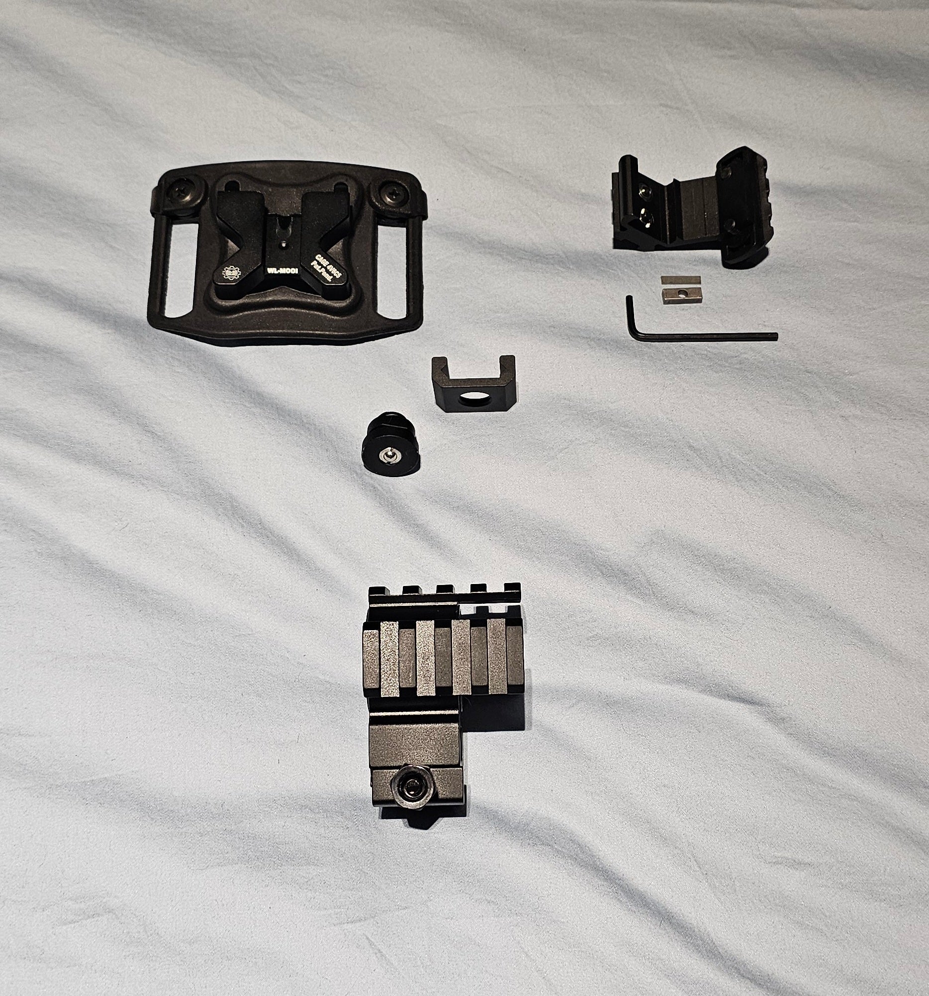 Holster System: Universal 3-way 30/25.4 mm Picatinny Rail for Barrel (Bubble level embeded)